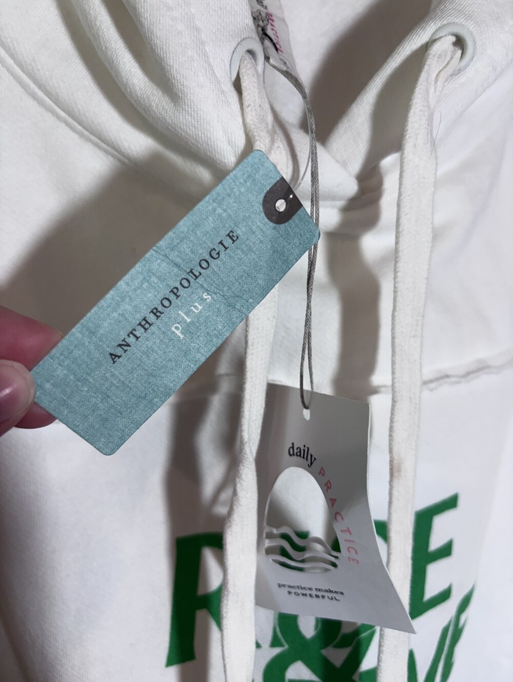 Daily Practice Relay Hooded Sweatshirt Size 2X New Anthropologie - Picture 8 of 11